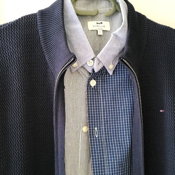LOT of 2 -TOMMY HILFIGER ZIP UP CARDIGAN with T-shirt / BOYS 12~ 16 YEARS - Picture 9 of 11